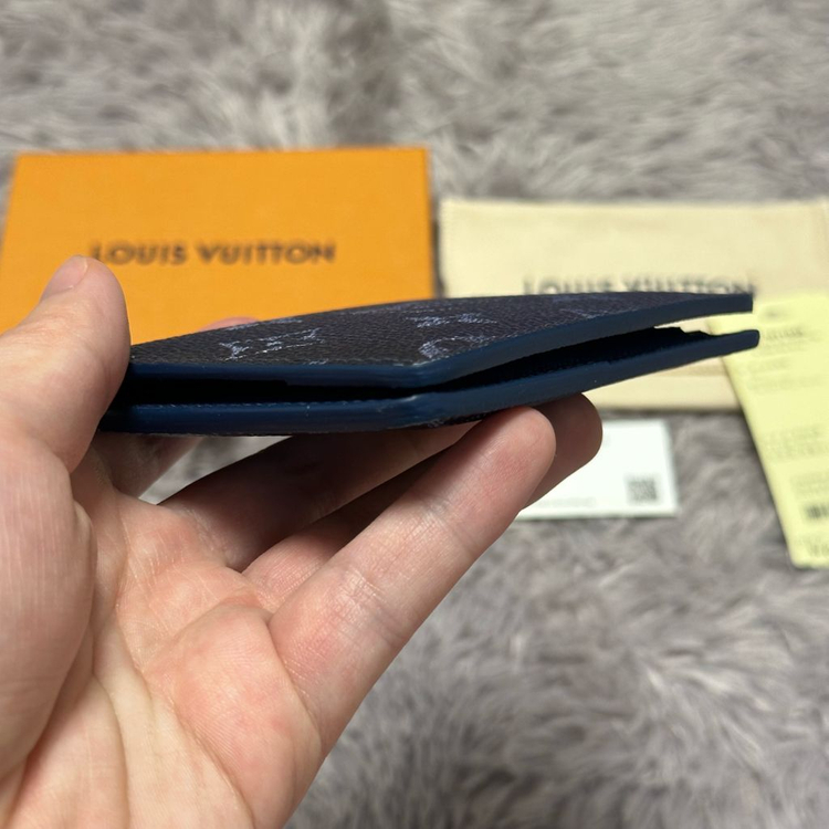 [풀구성] 루이비통 이클립스 오거나이저 카드지갑 네이비 신형--6