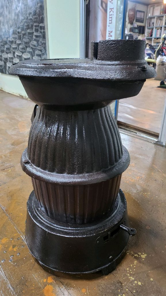 유럽풍 앤틱 주물 난로 이미지