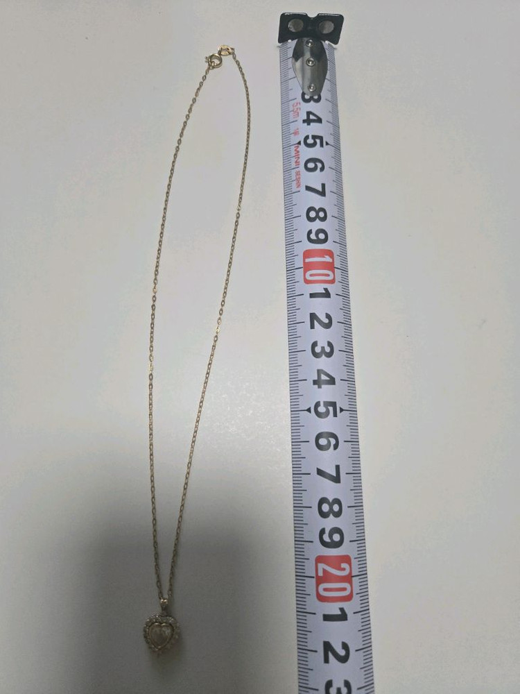 14k 하트팬던트 목걸이 (사용감있음) 이미지