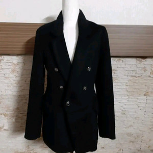 여성 블랙코트 S