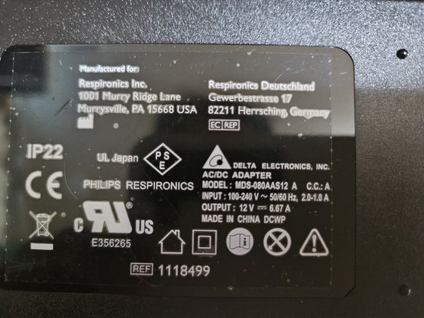 CPAP 기기용 정품 전원 어댑터--1