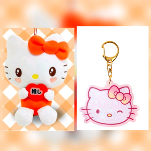 헬로키티 허그 인형,키티 홀로 키라 샤카 키링 세트 이미지