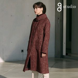 (새상품) 지스튜디오 20FW이태리 델프라토 시그니처 코트 77