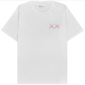 [4xl/화이트] 유니클로 UT x 카우스 숏슬리브 그래픽 티셔츠