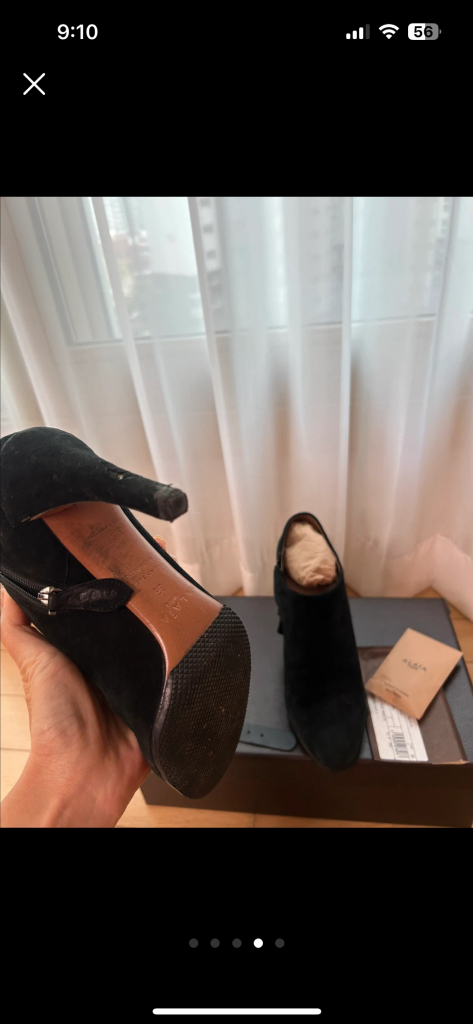 알라이아 앵글부츠 정품--3