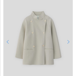 (새상품) 타낫 T/T Cashmere handmade half coat 캐시미어 하프 코트 민트그레이