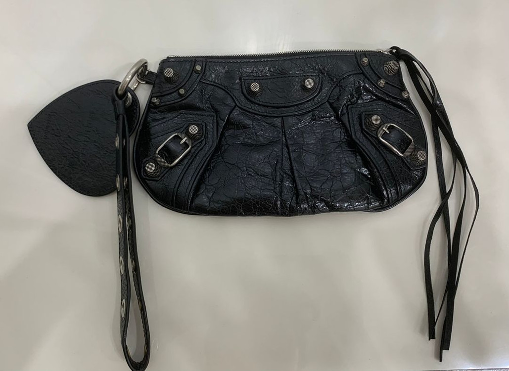 발렌시아가 르카골 미니 멀티 파우치 클러치백 가방 블랙--0