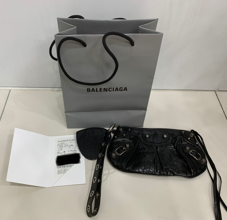 발렌시아가 르카골 미니 멀티 파우치 클러치백 가방 블랙--1