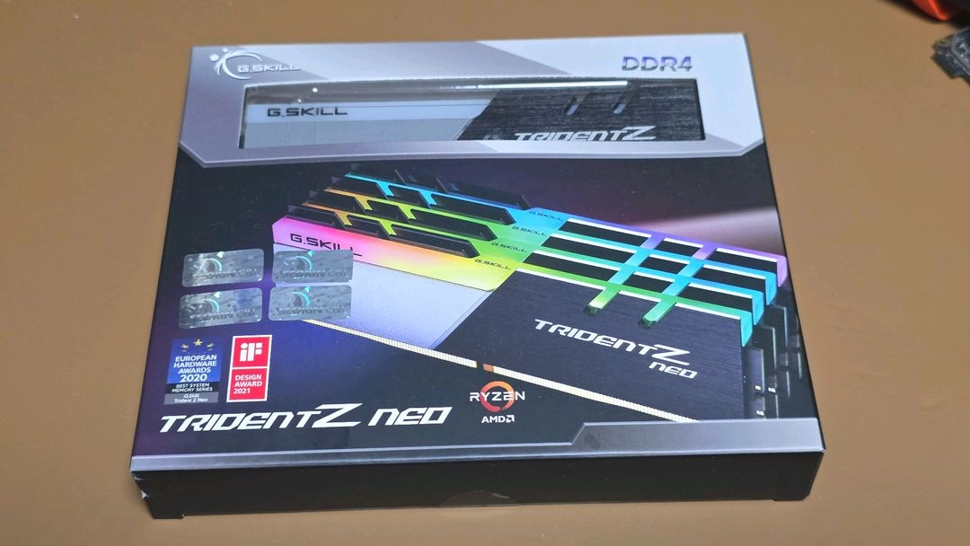G.SKILL DDR4-3600 CL16 TRIDENT Z NEO C 패키지 (32GB, 8GB x 4개 구성) 이미지