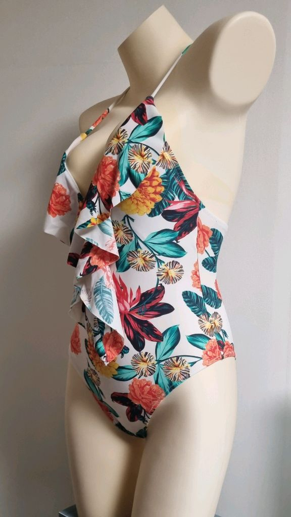 발리비키 프릴 플라워 프릴 비키니 수영복 프리--1