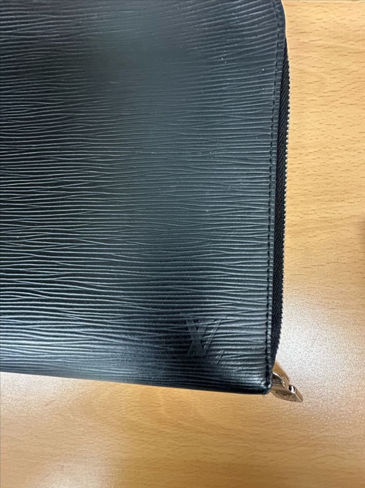 루이비통 블랙 가죽 카드클러치백--4