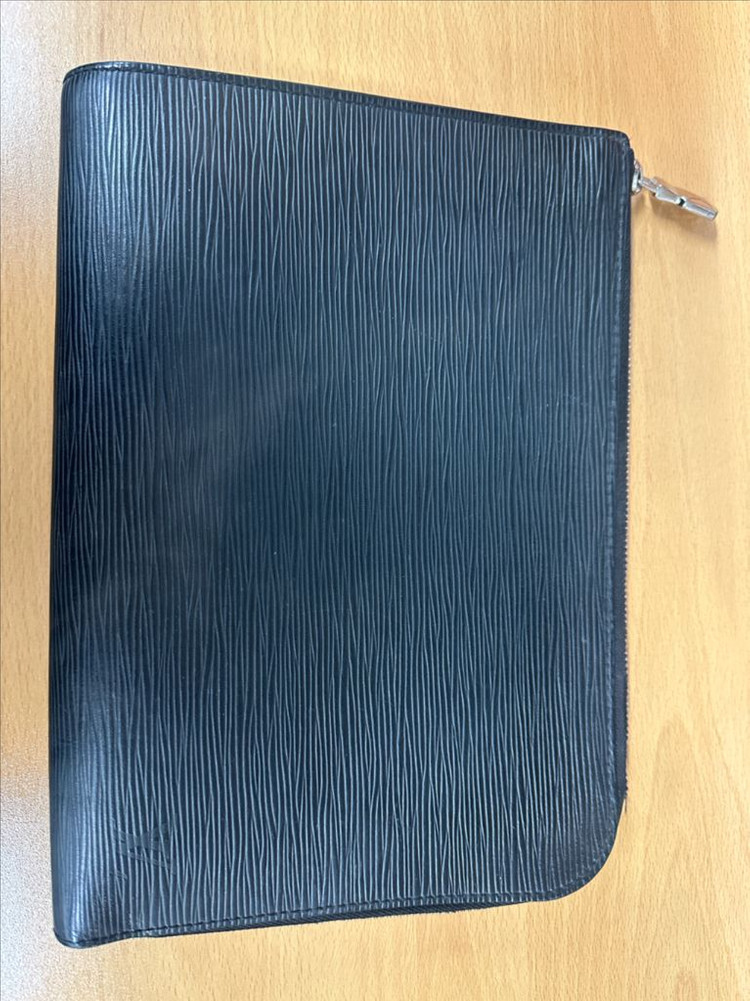 루이비통 블랙 가죽 카드클러치백--5