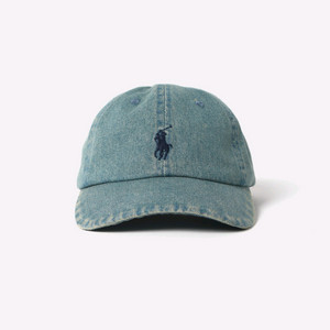 폴로 포니로고 데님 볼캡