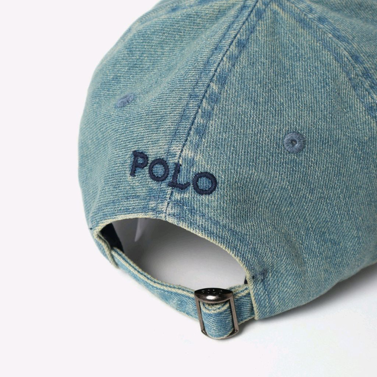폴로 포니로고 데님 볼캡--3