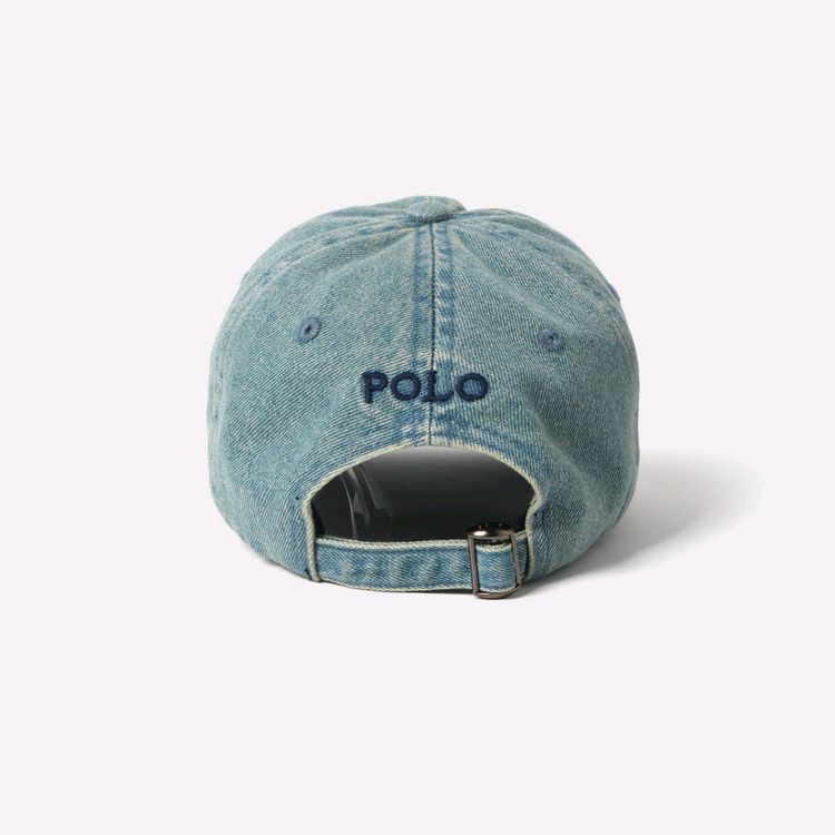 폴로 포니로고 데님 볼캡--6