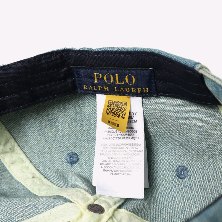 폴로 포니로고 데님 볼캡--7