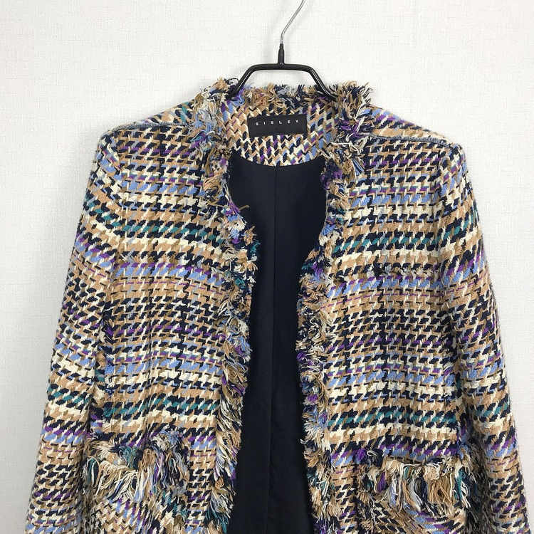 시슬리 트위드 자켓 여성55--1