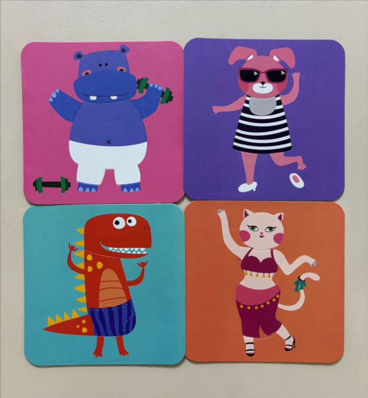 [새상품/택포] 몬테소리 유아 퍼즐 학습 교구/ 옷 갈아입히기 + 낚시놀이 + 공넣기게임 3종 이미지