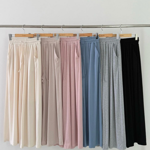 바이씨니 찰랑골지팬츠 그레이 새상품