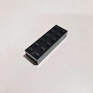 새상품)레고 브릭 Black Brick 2x6 개당200원 부품 2456 이미지
