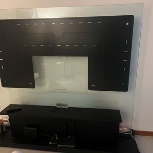 대형 TV 벽걸이 거치대 + 높이조절 받침틀 세트