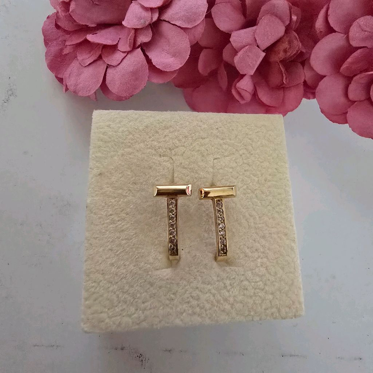 18k핑크골드 귀걸이--1