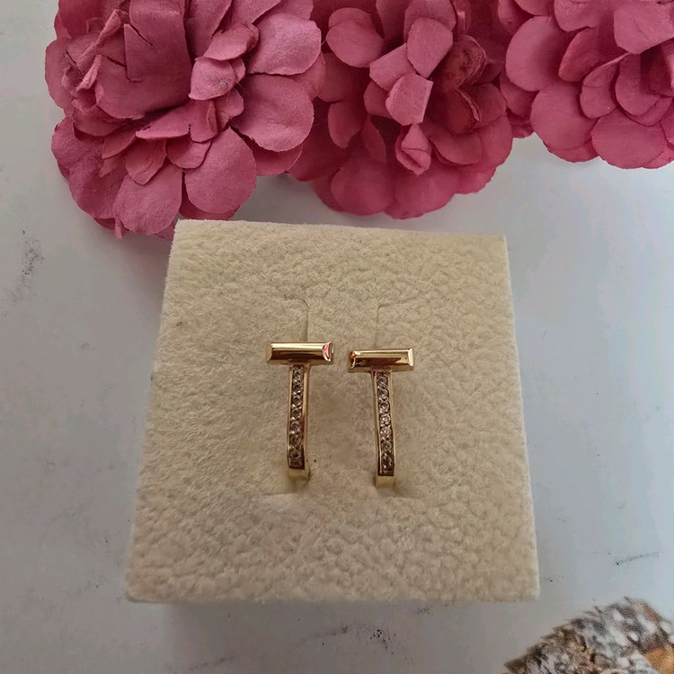 18k핑크골드 귀걸이--2