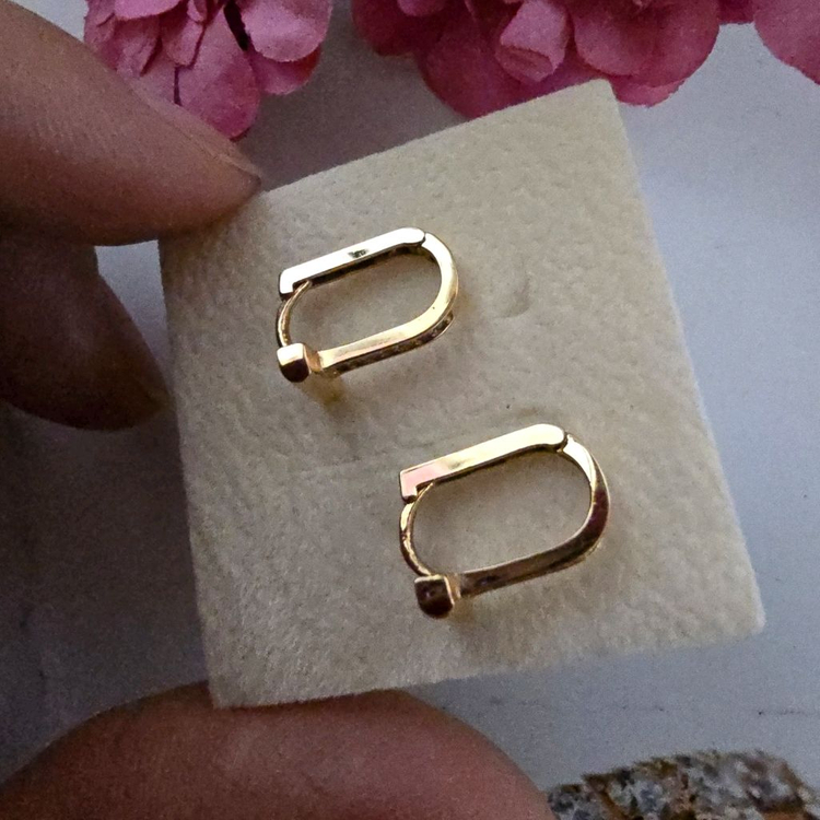 18k핑크골드 귀걸이--7