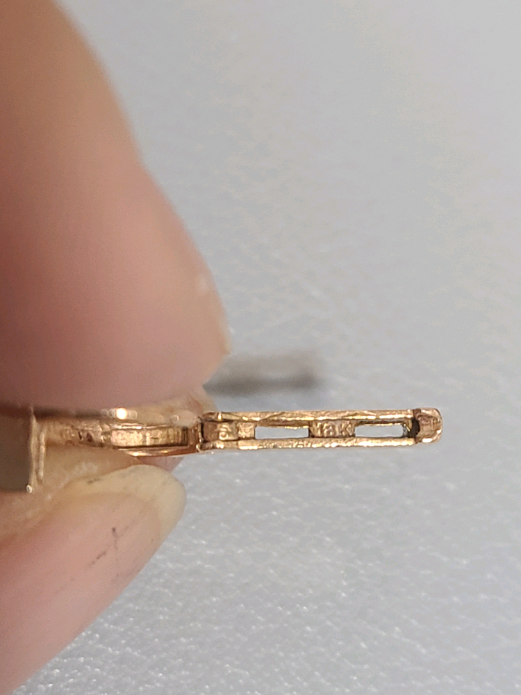 18k핑크골드 귀걸이--8