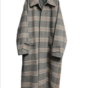 솔리드옴므 체크 발마칸 로브 코트 48사이즈 이미지