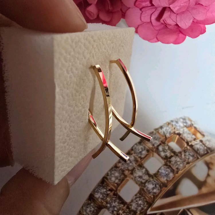 18k핑크골드 귀걸이--3