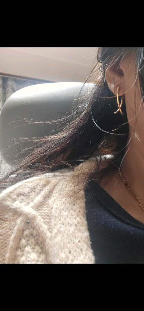 18k핑크골드 귀걸이--7