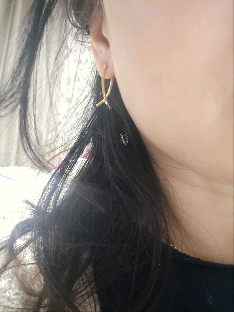 18k핑크골드 귀걸이--9