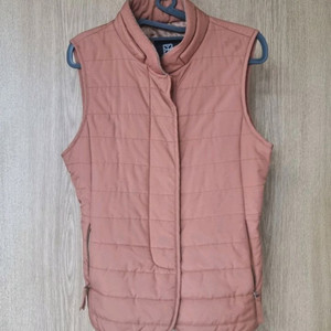 여성 딥오렌지 패딩 조끼 베스트 55사이즈