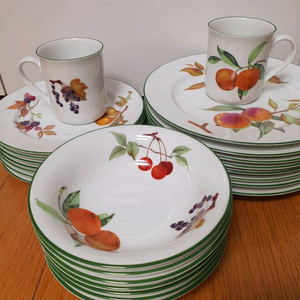 영국 로얄워스터 이브샴 베일 개당값 이미지