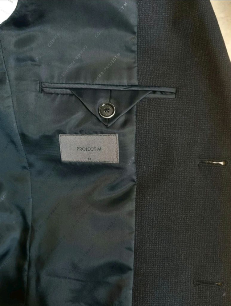 프로젝트엠 남성 캐주얼 정장 자켓 블레이저 셋업 95 차콜--4