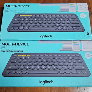 로지텍 K380 블루투스 무선 키보드 한글-영문 각인 자판 정품 2개