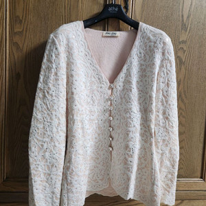 미우미우 플라워 니트 가디건