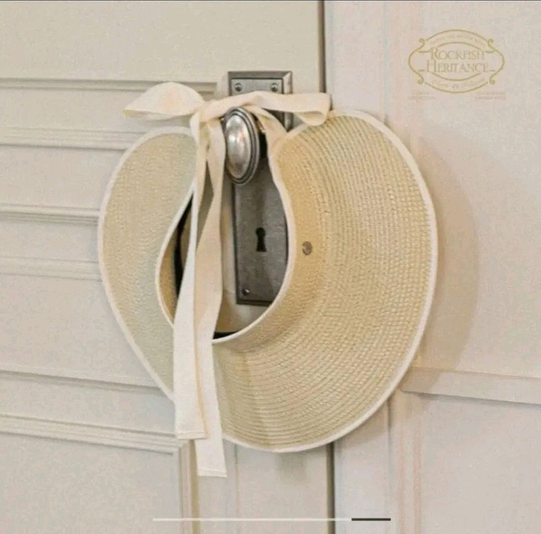 락피쉬 모자 선바이저 와이드 화이트 이미지