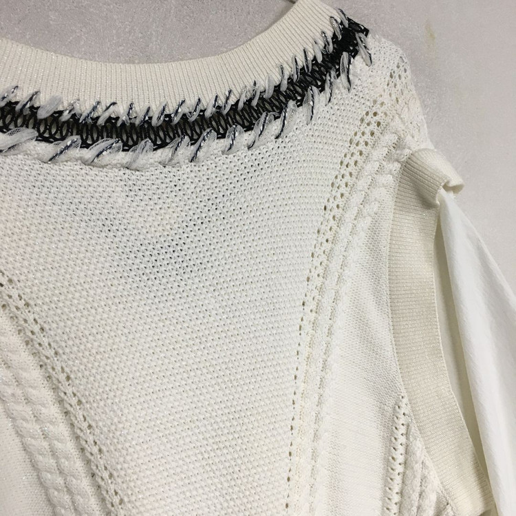 21 오브제 퍼프 니트 블라우스 90--5