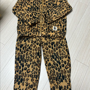 미니로디니 레오파드 플리스 집업 세트 116/122