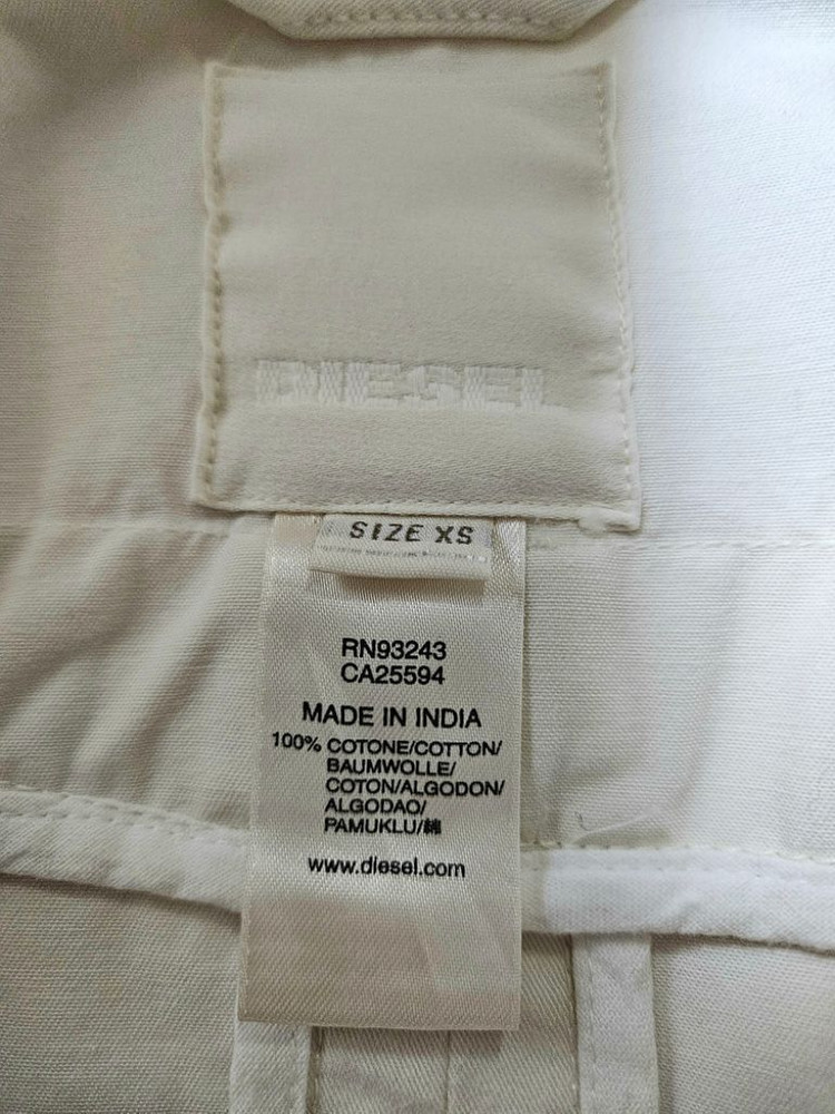55)디젤DIESEL 여성 화이트 데님 자켓--4