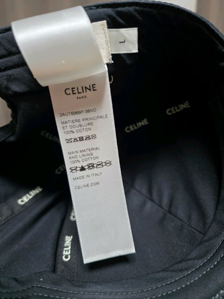 셀린느 트리오페 볼캡 블랙L--2