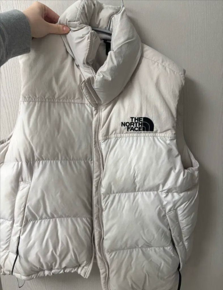 노스페이스 패딩 조끼 화이트샌드 판매 L(100) 이미지