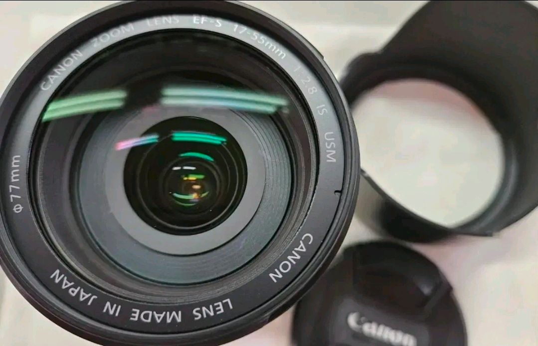 A급> 캐논 ef-s 17-55mm f2.8 is 축복렌즈 크롭용표준줌--1