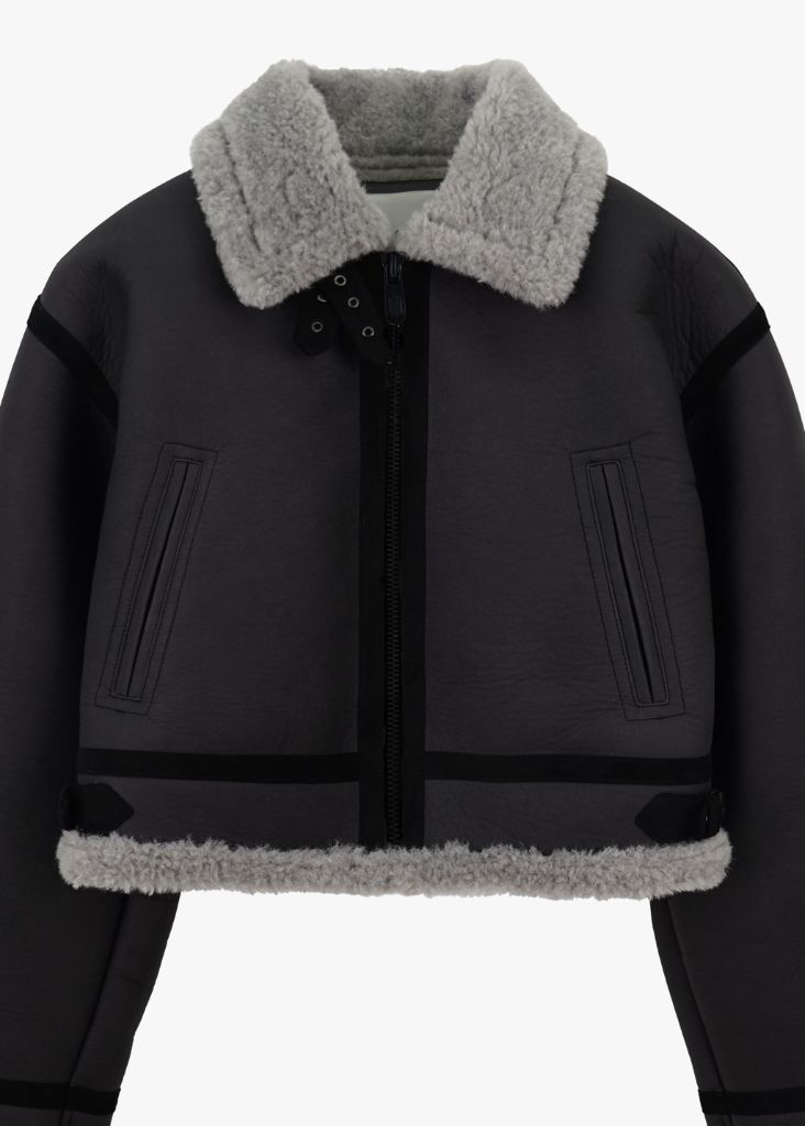 그로브 헬렌 크롭 숏 무스탕--2