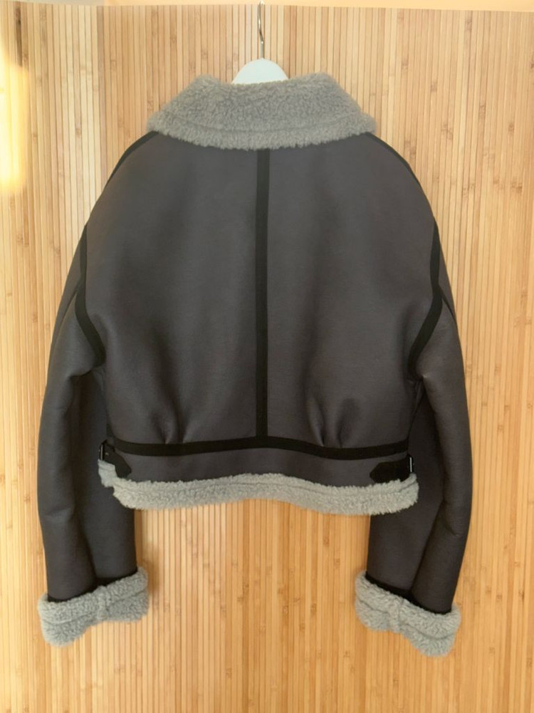 그로브 헬렌 크롭 숏 무스탕--8