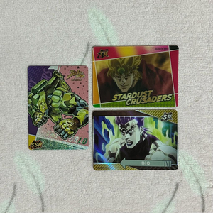 죠죠의 기묘한 모험 죠죠 3부 디오 더월드 렌티큘러 트레이딩 카드 일괄