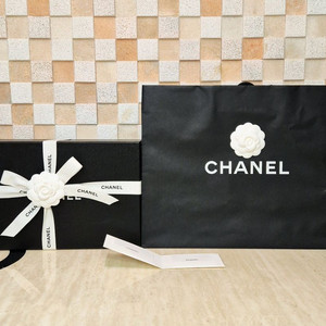 [백화점정품]샤넬 박스+쇼핑백+까멜리아+리본+속지+북렛 풀 구성품,샤넬