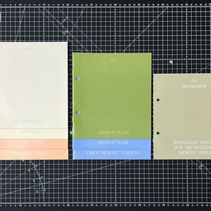 세븐틴 민규 힙합팀 헹가래 앨범 포토북 인터뷰 속지 8개 이미지